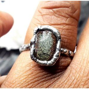 Ghost Quartz Crystal Ring